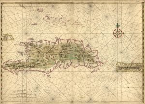 Map-of-the-islands-of-Hispaniola-and-Puerto-Rico-Joan-Vinckeboons-1639