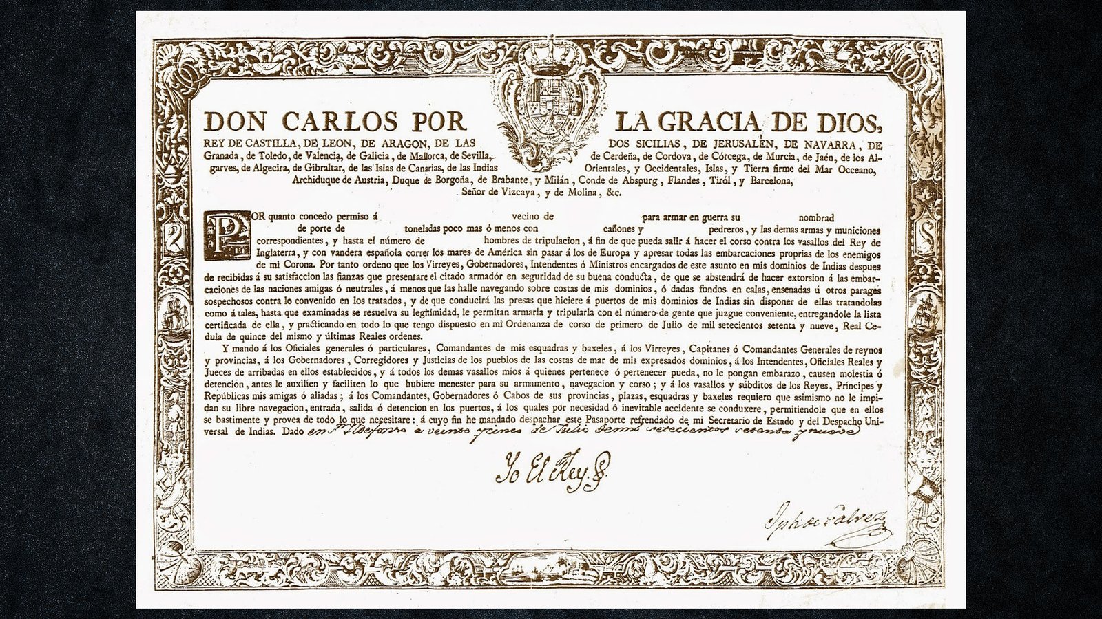 Spanish Letter of Marque